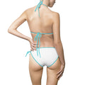 Miami Beach Trendy Women's Bikini Swimsuit with Colorful Beach Design