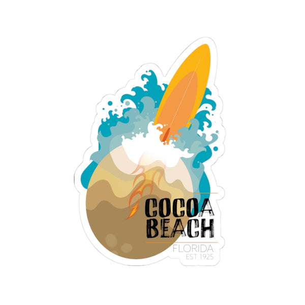 Cocoa Beach Kiss-Cut Stickers