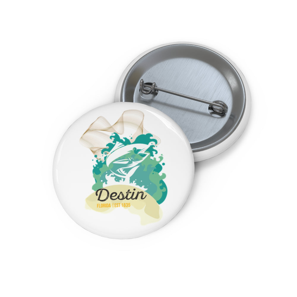 Destin Florida Custom Pin Buttons