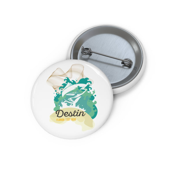 Destin Florida Custom Pin Buttons