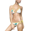 Miami Beach Trendy Women's Bikini Swimsuit with Colorful Beach Design