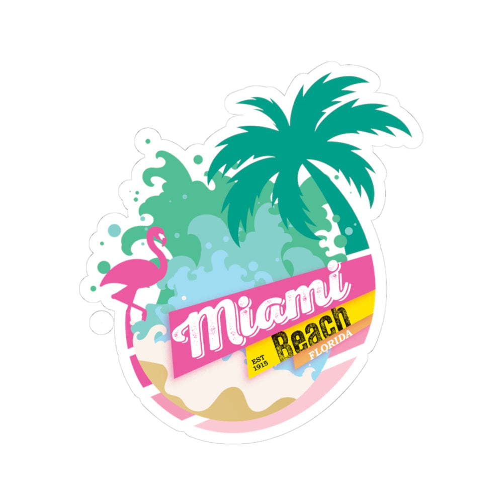 Miami Beach Kiss-Cut Stickers