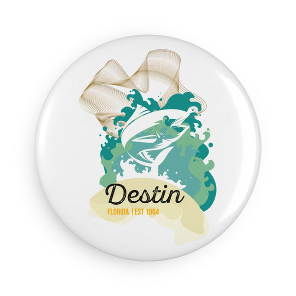Destin Theme Button Magnet