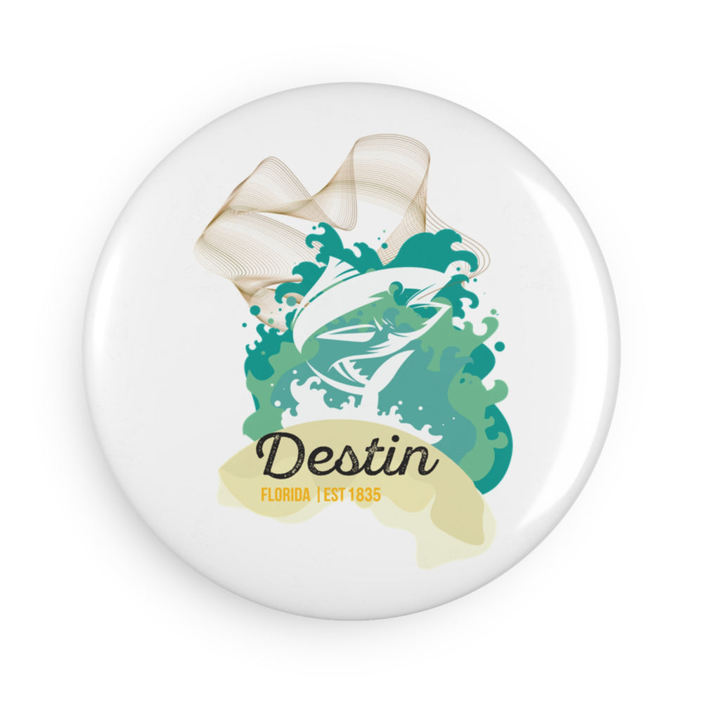 Destin Theme Button Magnet