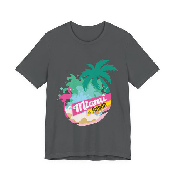 Miami Beach Florida Unisex Jersey Short Sleeve Tee