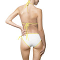 Miami Beach Trendy Women's Bikini Swimsuit with Colorful Beach Design